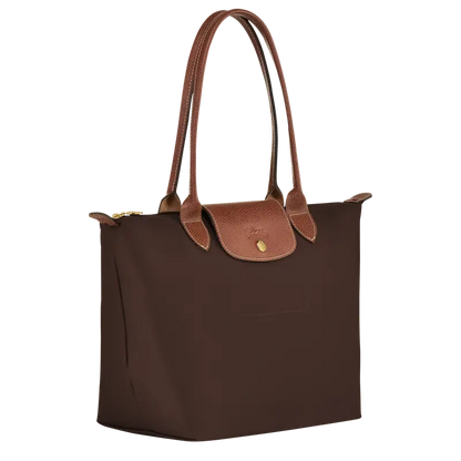 Medium Le Pliage Ebony Tote Bag in Recycled Canvas