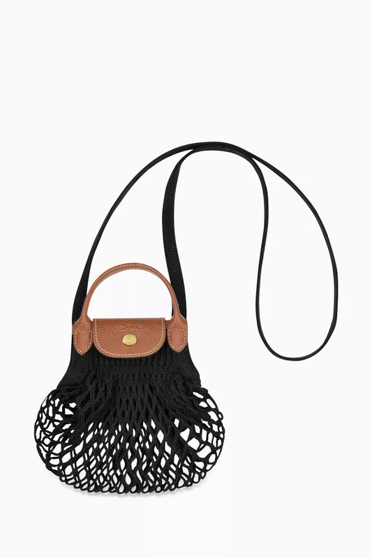 Mini Le Pliage Filet Bag in Black