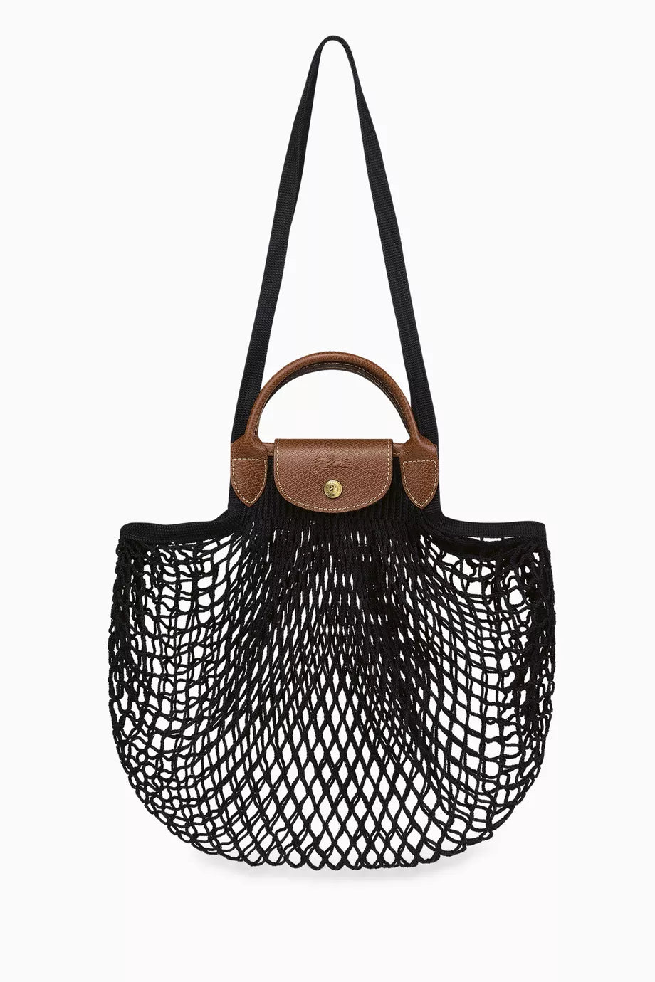Large Le Pliage Filet Bag in Black