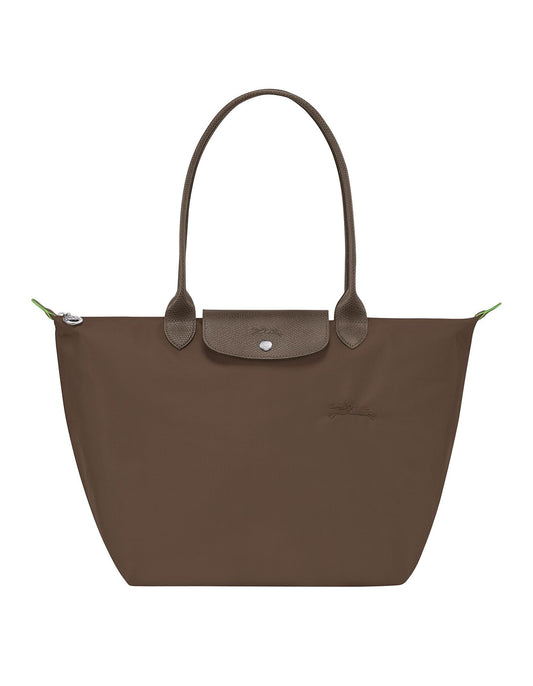 Large Le Pliage Terra/Clay Tote Bag in Recycled Canvas
